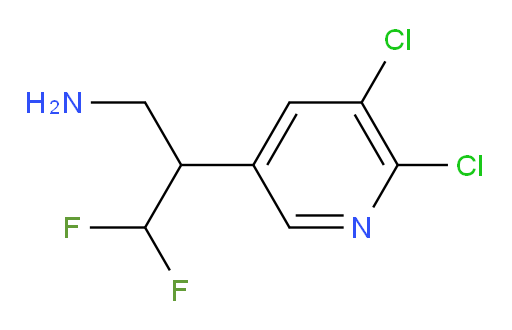 2-(5,6-dichloropyridin-3-yl)-3,3-difluoropropan-1-amine