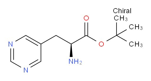 tert-butyl (2S)-2-amino-3-(pyrimidin-5-yl)propanoate