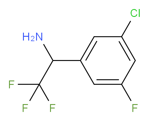 1-(3-chloro-5-fluorophenyl)-2,2,2-trifluoroethan-1-amine