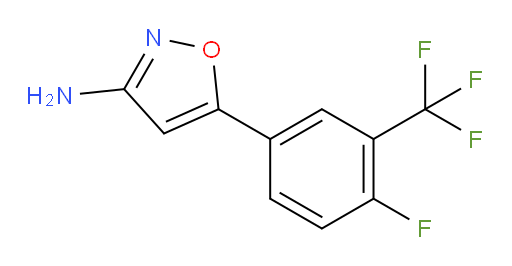 5-[4-fluoro-3-(trifluoromethyl)phenyl]-1,2-oxazol-3-amine