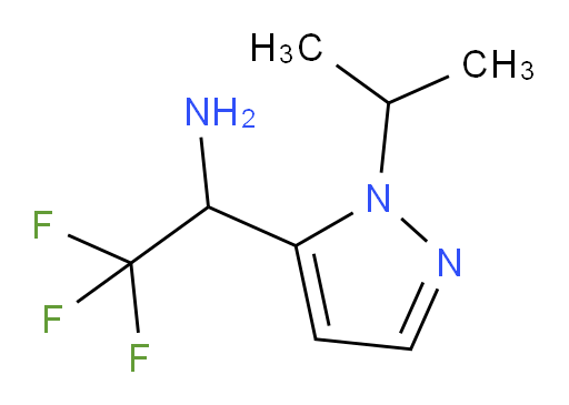 2,2,2-trifluoro-1-[1-(propan-2-yl)-1H-pyrazol-5-yl]ethan-1-amine
