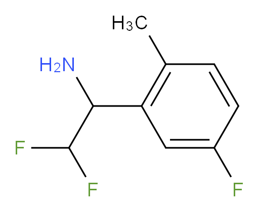 2,2-difluoro-1-(5-fluoro-2-methylphenyl)ethan-1-amine