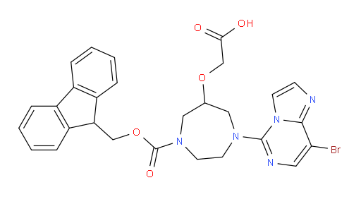 2-[(1-{8-bromoimidazo[1,2-c]pyrimidin-5-yl}-4-{[(9H-fluoren-9-yl)methoxy]carbonyl}-1,4-diazepan-6-yl)oxy]acetic acid