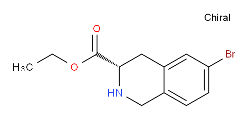 ethyl (3S)-6-bromo-1,2,3,4-tetrahydroisoquinoline-3-carboxylate