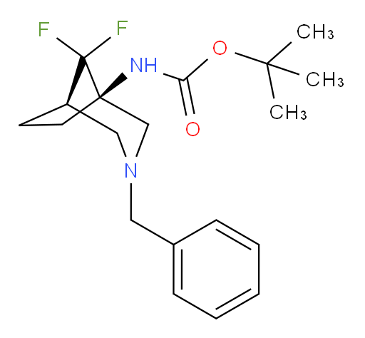 rac-tert-butyl N-[(1R,5R)-3-benzyl-8,8-difluoro-3-azabicyclo[3.2.1]octan-1-yl]carbamate