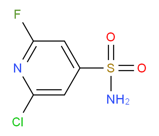 2-chloro-6-fluoropyridine-4-sulfonamide