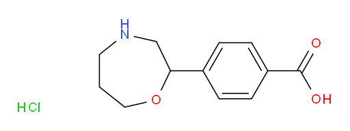 4-(1,4-oxazepan-2-yl)benzoic acid hydrochloride