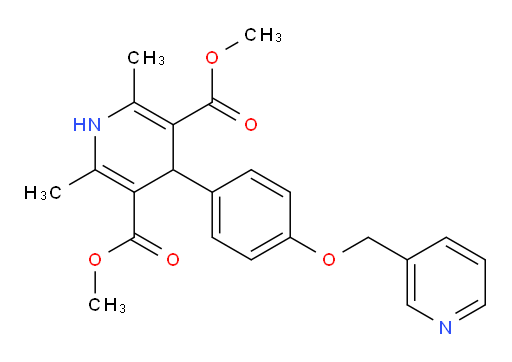 3,5-dimethyl 2,6-dimethyl-4-{4-[(pyridin-3-yl)methoxy]phenyl}-1,4-dihydropyridine-3,5-dicarboxylate