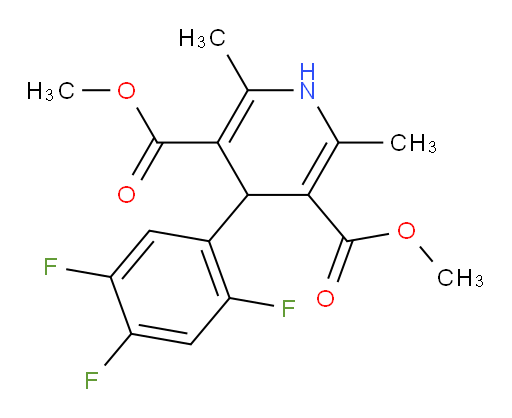 3,5-dimethyl 2,6-dimethyl-4-(2,4,5-trifluorophenyl)-1,4-dihydropyridine-3,5-dicarboxylate