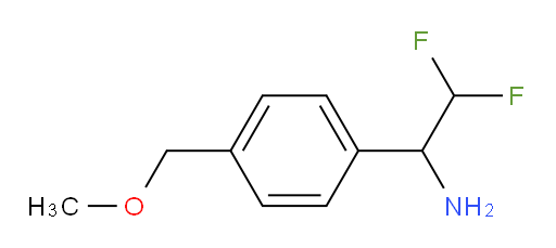2,2-difluoro-1-[4-(methoxymethyl)phenyl]ethan-1-amine