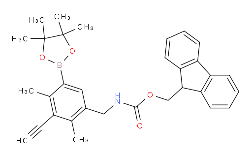 (9H-fluoren-9-yl)methyl N-{[3-ethynyl-2,4-dimethyl-5-(4,4,5,5-tetramethyl-1,3,2-dioxaborolan-2-yl)phenyl]methyl}carbamate