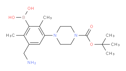 [3-(aminomethyl)-5-{4-[(tert-butoxy)carbonyl]piperazin-1-yl}-2,6-dimethylphenyl]boronic acid
