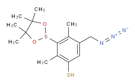 5-(azidomethyl)-2,4-dimethyl-3-(4,4,5,5-tetramethyl-1,3,2-dioxaborolan-2-yl)benzene-1-thiol