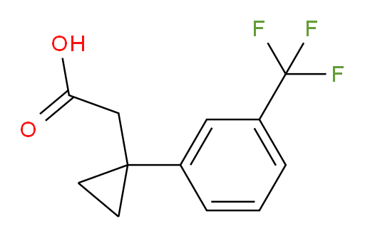 2-{1-[3-(trifluoromethyl)phenyl]cyclopropyl}acetic acid
