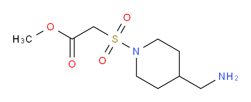 methyl 2-{[4-(aminomethyl)piperidin-1-yl]sulfonyl}acetate