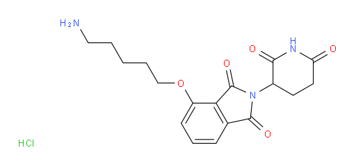 4-[(5-aminopentyl)oxy]-2-(2,6-dioxopiperidin-3-yl)-2,3-dihydro-1H-isoindole-1,3-dione hydrochloride