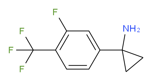 1-[3-fluoro-4-(trifluoromethyl)phenyl]cyclopropan-1-amine