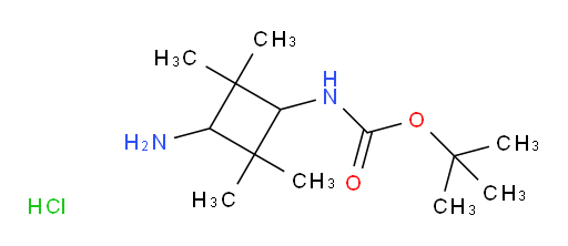 tert-butyl N-(3-amino-2,2,4,4-tetramethylcyclobutyl)carbamate hydrochloride