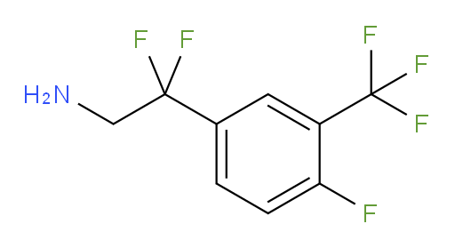 2,2-difluoro-2-[4-fluoro-3-(trifluoromethyl)phenyl]ethan-1-amine