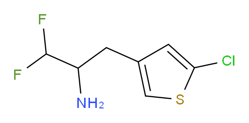 3-(5-chlorothiophen-3-yl)-1,1-difluoropropan-2-amine