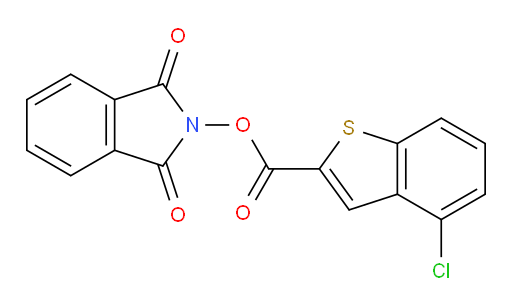 1,3-dioxo-2,3-dihydro-1H-isoindol-2-yl 4-chloro-1-benzothiophene-2-carboxylate