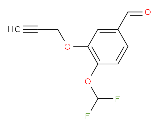 4-(difluoromethoxy)-3-(prop-2-yn-1-yloxy)benzaldehyde