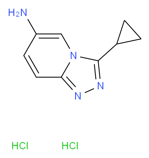3-cyclopropyl-[1,2,4]triazolo[4,3-a]pyridin-6-amine dihydrochloride