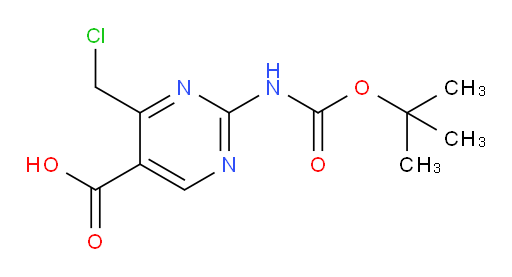 2-{[(tert-butoxy)carbonyl]amino}-4-(chloromethyl)pyrimidine-5-carboxylic acid