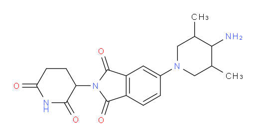 5-(4-amino-3,5-dimethylpiperidin-1-yl)-2-(2,6-dioxopiperidin-3-yl)-2,3-dihydro-1H-isoindole-1,3-dione