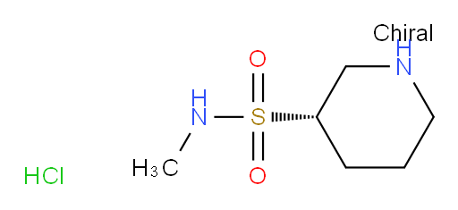 (3S)-N-methylpiperidine-3-sulfonamide hydrochloride