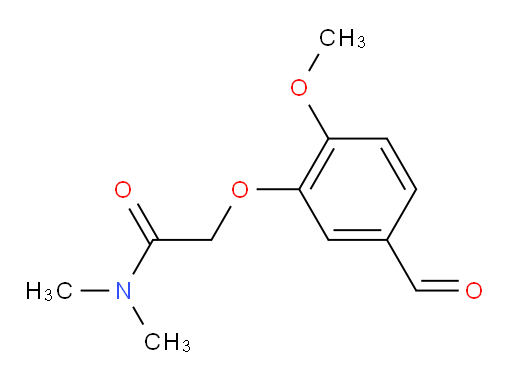 2-(5-formyl-2-methoxyphenoxy)-N,N-dimethylacetamide