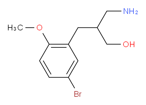 3-amino-2-[(5-bromo-2-methoxyphenyl)methyl]propan-1-ol