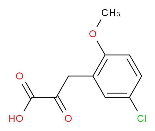 3-(5-chloro-2-methoxyphenyl)-2-oxopropanoic acid