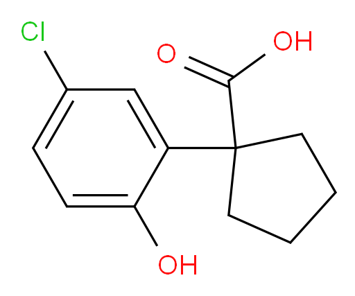 1-(5-chloro-2-hydroxyphenyl)cyclopentane-1-carboxylic acid