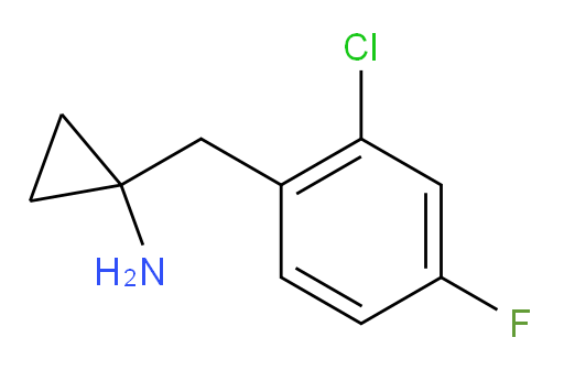 1-[(2-chloro-4-fluorophenyl)methyl]cyclopropan-1-amine