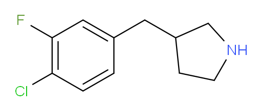 3-[(4-chloro-3-fluorophenyl)methyl]pyrrolidine