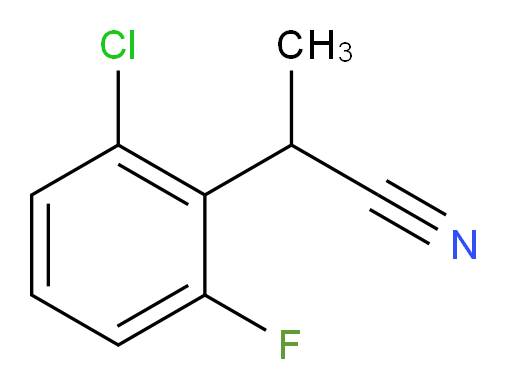 2-(2-chloro-6-fluorophenyl)propanenitrile
