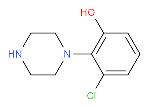 3-chloro-2-(piperazin-1-yl)phenol