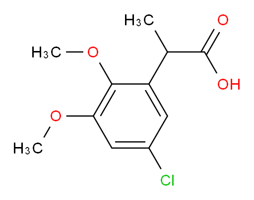 2-(5-chloro-2,3-dimethoxyphenyl)propanoic acid