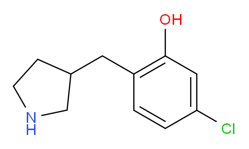 5-chloro-2-[(pyrrolidin-3-yl)methyl]phenol