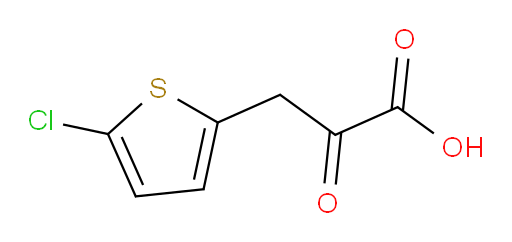 3-(5-chlorothiophen-2-yl)-2-oxopropanoic acid