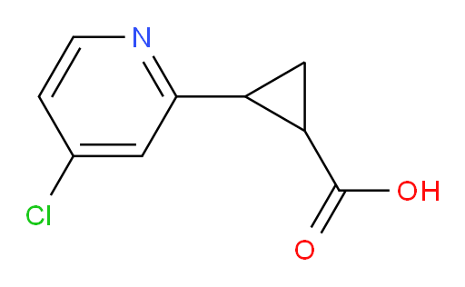 2-(4-chloropyridin-2-yl)cyclopropane-1-carboxylic acid