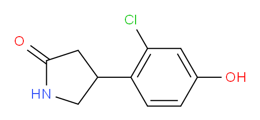 4-(2-chloro-4-hydroxyphenyl)pyrrolidin-2-one