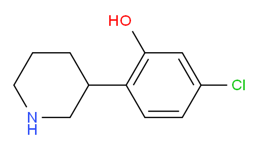 5-chloro-2-(piperidin-3-yl)phenol