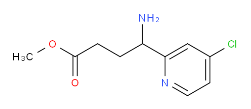 methyl 4-amino-4-(4-chloropyridin-2-yl)butanoate