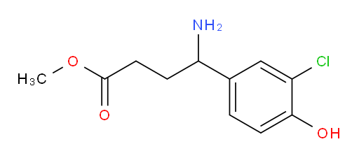 methyl 4-amino-4-(3-chloro-4-hydroxyphenyl)butanoate