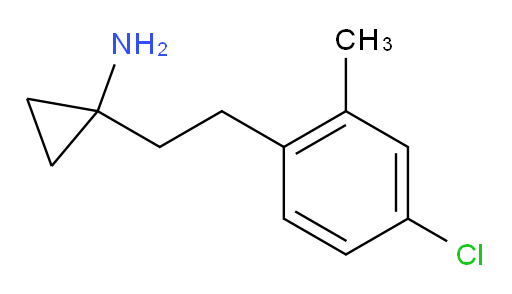 1-[2-(4-chloro-2-methylphenyl)ethyl]cyclopropan-1-amine
