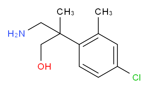3-amino-2-(4-chloro-2-methylphenyl)-2-methylpropan-1-ol