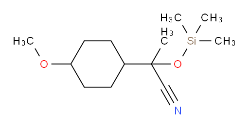 2-(4-methoxycyclohexyl)-2-[(trimethylsilyl)oxy]propanenitrile