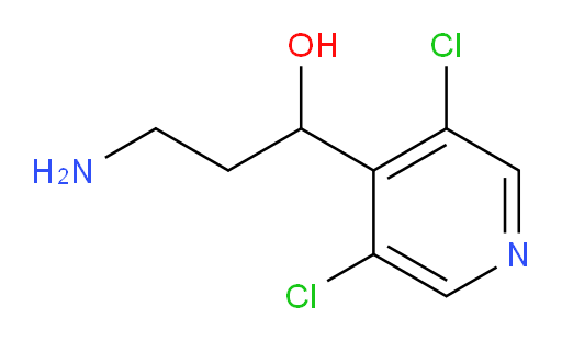 3-amino-1-(3,5-dichloropyridin-4-yl)propan-1-ol